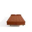 Ver imagem 7 de Sofá Cama 3 Lugares em Suede Tokio Yescasa Laranja/Tabaco