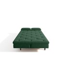 Ver imagem 7 de Sofá Cama 3 Lugares em Suede Tokio Yescasa Verde/Tabaco