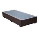 Ver imagem 1 de Cama(Box Solteiro+Colchão Misto) 88x188x20 Suede Marrom