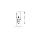 Ver imagem 2 de Lâmpada Incandescente Taschibra T22 para Microondas 15W E14 2700K Luz Amarela 220V