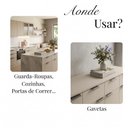 Ver imagem 5 de Kit 10 Puxador Porta Gavet Móveis Cozinha Drop Alumínio 50mm - Titanio