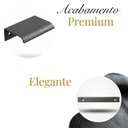 Ver imagem 2 de Kit 10 Puxador Porta Gavet Móveis Cozinha Drop Alumínio 50mm - Titanio