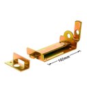 Ver imagem 2 de Ferrolho 4" para Portão Zincado Amarelado Cartela C204fza 3f