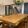 Mesa Jantar 2,50m Borda Orgânica Madeira Maciça Pequiá Base Ferro Industrial Martinez - 2