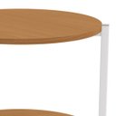 Ver imagem 7 de Mesa de Centro Redonda Decorativa Vintage Canela/branco