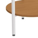 Ver imagem 6 de Mesa de Centro Redonda Decorativa Vintage Canela/branco