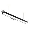 Ver imagem 2 de Luminaria Pendente Perfil Slim 45w 3000k Preto - Embuled