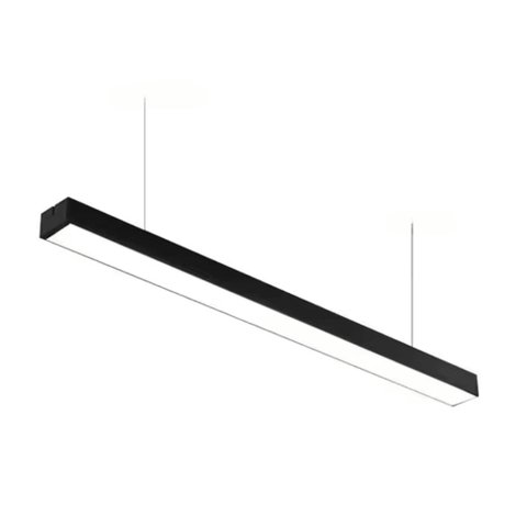 Luminaria Pendente Perfil Slim 45w 3000k Preto - Embuled