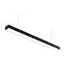Luminaria Pendente Perfil Slim 45w 3000k Preto - Embuled - 1