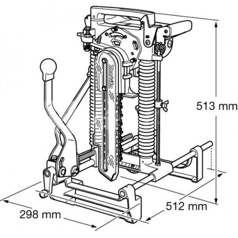 Entalhadeira de Corrente de Aço Industrial 1140w com Óleo Chave Fixa Suporte 7104l 220v Makita - 4