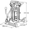 Entalhadeira de Corrente de Aço Industrial 1140w com Óleo Chave Fixa Suporte 7104l 220v Makita - 4