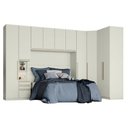 Ver imagem 1 de Quarto Modulado Casal Ambiente 3 New Predileto 6 Peças Areia - Henn