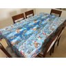 Toalha de Mesa Térmica Impermeável Natal Azul 1.40 x 2.00M - 6