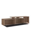 Ver imagem 4 de Rack para TV até 50 Polegadas 162,5cm Rodape 2 Portas e Nichos Linea Marrom