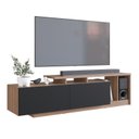 Ver imagem 5 de Rack para TV até 50 Polegadas 162,5cm Rodape 2 Portas e Nichos Linea Marrom
