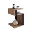 Ver imagem 4 de Mesa Lateral com Sala de Estar Marrom Montana/Preta