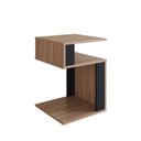 Ver imagem 2 de Mesa Lateral com Sala de Estar Marrom Montana/Preta
