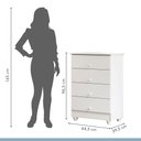 Ver imagem 4 de Cômoda de Bebê 100% MDF 4 Gavetas Soft Life