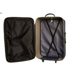 Mala Média 23kg Anac Rodinhas Resistente Village Viagem Rígida - Azul - 2