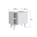 Ver imagem 4 de Gabinete de Coluna para Banheiro 1 Porta 2 Nichos Slim Branco