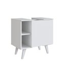 Ver imagem 3 de Gabinete de Coluna para Banheiro 1 Porta 2 Nichos Slim Branco