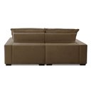 Ver imagem 6 de Sofa Retratil Reclinavel 2 Lugares 2,60m Atlantis Veludo Capuccino Lansofbr