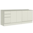 Ver imagem 2 de Gabinete p/ Pia Cozinha Henn Fineze 5PTAS 2GAVS c/Tampo 200cm Areia