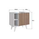 Ver imagem 4 de Gabinete para Banheiro de Coluna 01 Porta Slim Branco/Montana