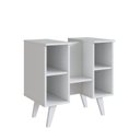 Ver imagem 2 de Gabinete para Banheiro de Coluna 01 Porta Slim Branco/Mel