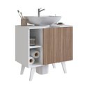 Ver imagem 5 de Gabinete para Banheiro de Coluna 01 Porta Slim Branco/Montana