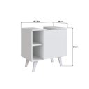 Ver imagem 4 de Gabinete para Banheiro de Coluna 01 Porta e Espelheira Slim Branco