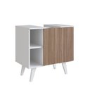 Ver imagem 5 de Gabinete para Banheiro de Coluna 01 Porta e Espelheira Slim Branco/Montana