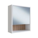 Ver imagem 4 de Gabinete para Banheiro de Coluna 01 Porta e Espelheira Slim Branco/Montana