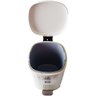 Lixeira de Pedal 15 Litros Cesto Interno Design Retro Branco Nude - 7