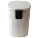 Ver imagem 3 de Lixeira de Pedal 15 Litros Cesto Interno Design Retro Branco Nude