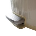 Ver imagem 4 de Lixeira de Pedal 15 Litros Cesto Interno Design Retro Branco Nude