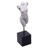 Escultura Decorativa Corpo Feminino em Poliresina Branco 28x7 Cm M02 - D'rossi - 1