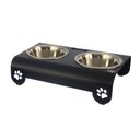 Ver imagem 2 de Comedouro Elevado Duplo Cão Porte Mini Preto