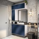 Ver imagem 1 de Conjunto para Banheiro Kappesberg Celeste 4 Peças Branco/azul 120cm