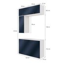 Ver imagem 2 de Conjunto para Banheiro Kappesberg Celeste 4 Peças Branco/azul 120cm