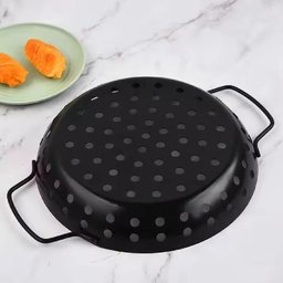 Panela Fritadeira Churrasqueira Antiaderente Cesto Grelha para Camarao Peixe Legumes Grelhado com Al - 2
