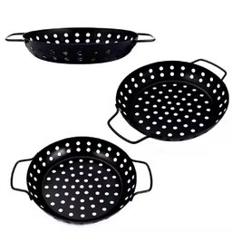 Panela Fritadeira Churrasqueira Antiaderente Cesto Grelha para Camarao Peixe Legumes Grelhado com Al - 1