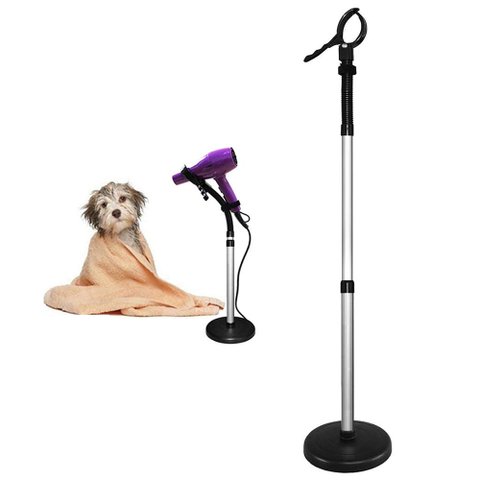 Suporte Secador Giratorio Flexivel Cabelo Salao Cabeleireiro Chao Ajustavel Regulavel Petshop
