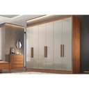 Ver imagem 1 de Guarda Roupa Casal 6 Portas e 4 Gavetas Rizon-linea Cumaru-fendi - Novo Horizonte
