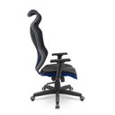 Ver imagem 2 de Cadeira Gamer Plaxmetal Vizon Dz Base Standard Relax System Tela Preta Detalhes Azul