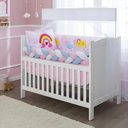 Ver imagem 1 de Kit Berço Baby Dream 10 Peças Super Aconchegante e Charmoso Sublimado:arco Iris
