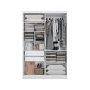 Ver imagem 4 de Guarda Roupa Solteiro 2 Portas de Correr e 2 Gavetas N571 Branco - Kappesberg