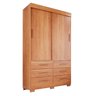 Guarda Roupa com Pés 2 Portas 6 Gavetas Luana - 4
