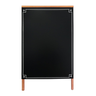 Cavalete Negro Decorado Dupla Face 70x50cm Madeira Elegante - 3