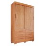 Guarda Roupa com Pés 2 Portas 6 Gavetas Luana - 4
